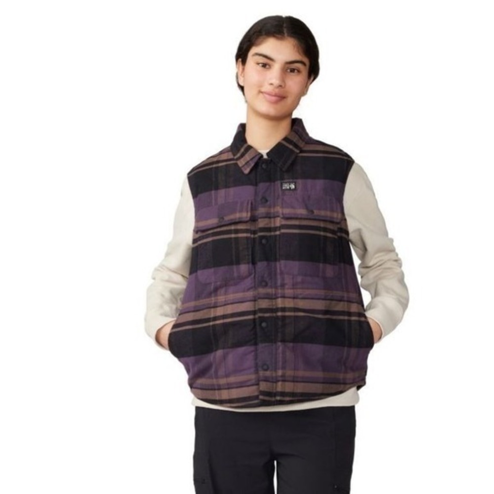 Mountain Hardware Women's‎ Dolores Insulated Flannel Vest Blurple Medium NEW